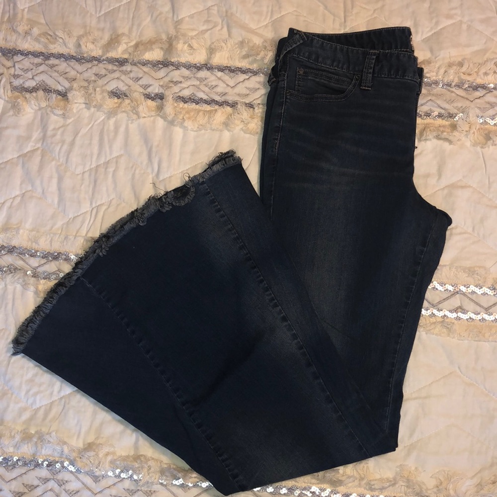 Free People Bell Bottom Super Stretch Jeans